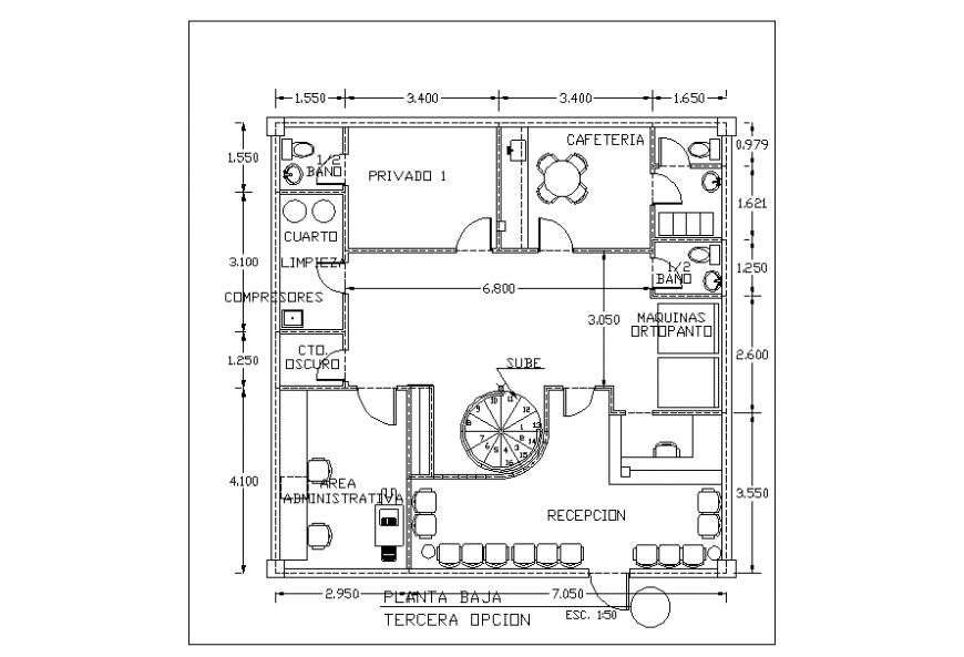 Low administrative floor Design Lay-out