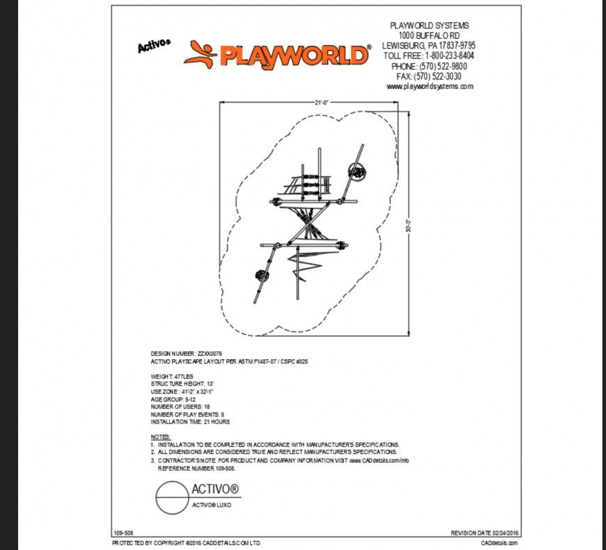 Luxo stair type play equipment details for kinder garden dwg file