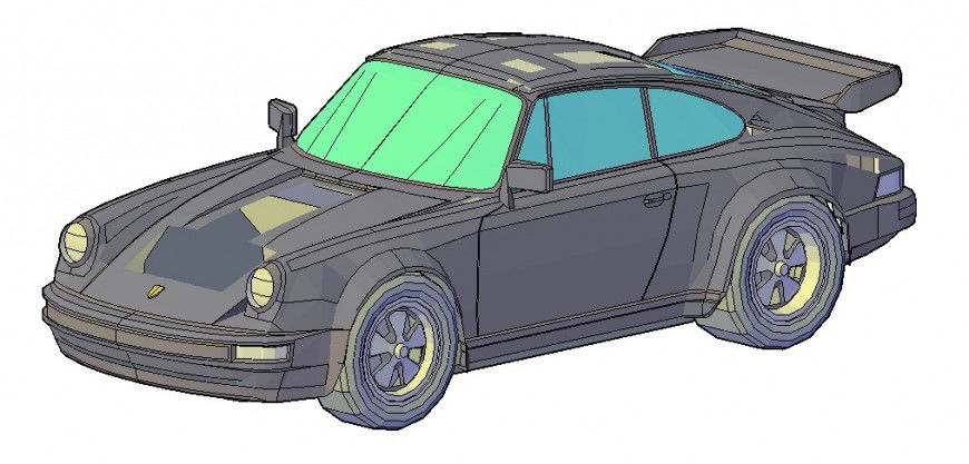 luxurious 3d car elevation block cad drawing details dwg file