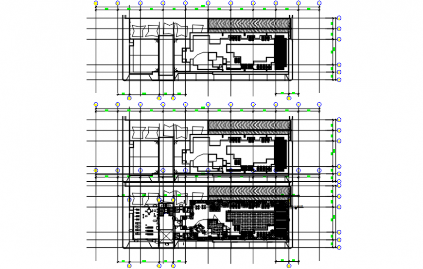 luxuries clubhouse floor plan distribution cad drawing details dwg file