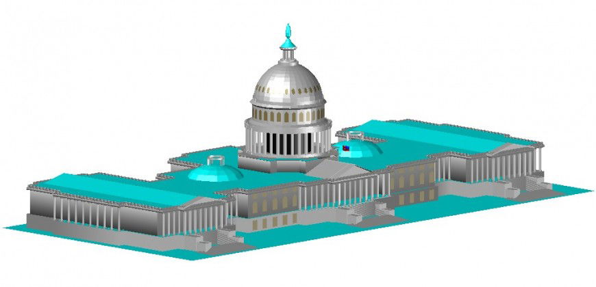 Luxuries five star residential villa 3d model cad drawing details dwg file