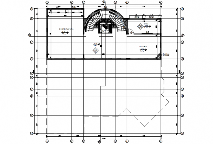 Luxuries ground floor framing plan structure drawing details dwg file