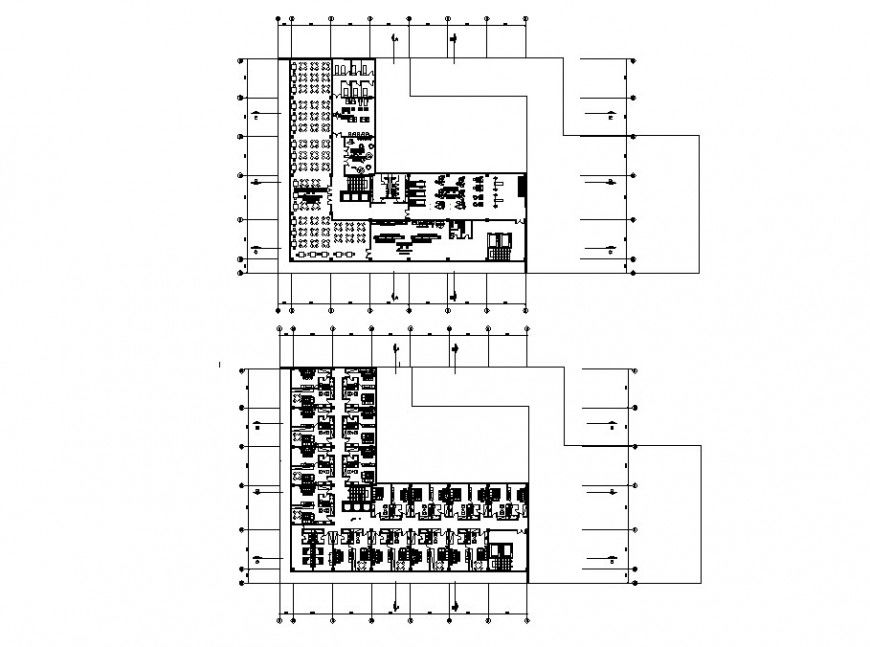 Luxuries hotel floor distribution plan cad drawing details dwg file