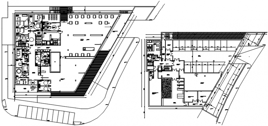 Luxuries hotel kitchen and service floor plan cad drawing details dwg file