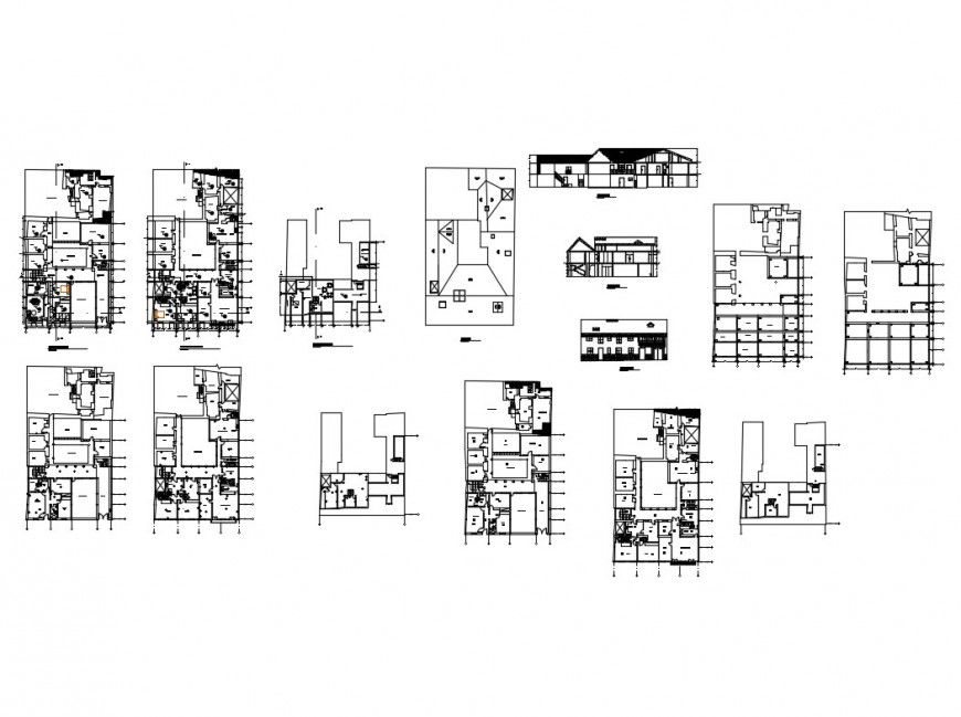 Luxuries restaurant detailed architecture project cad drawing details dwg file