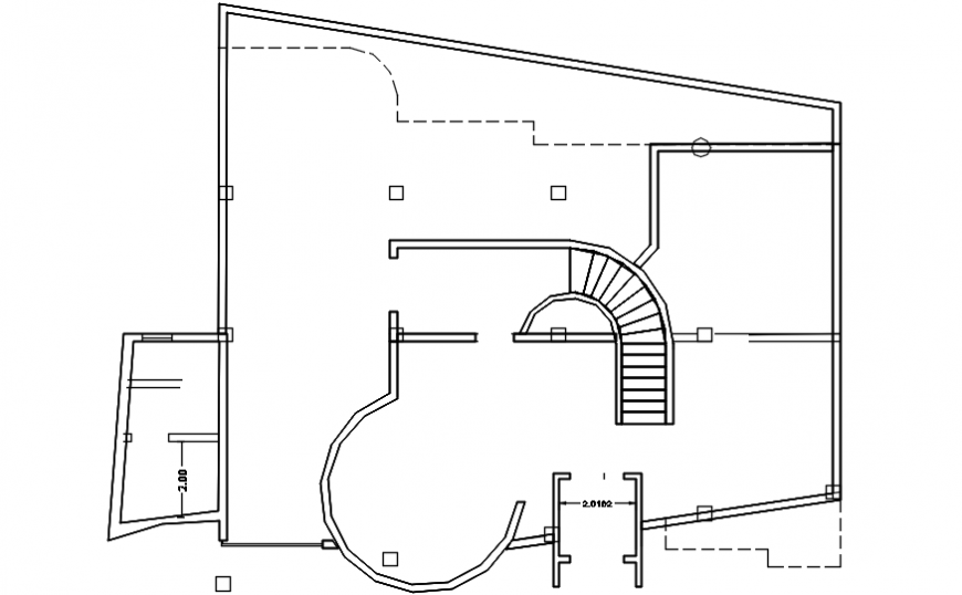 Luxuries villa framing and cover plan cad drawing details dwg file