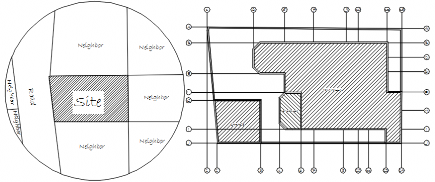 Luxuries villa site plan auto-cad drawing details dwg file