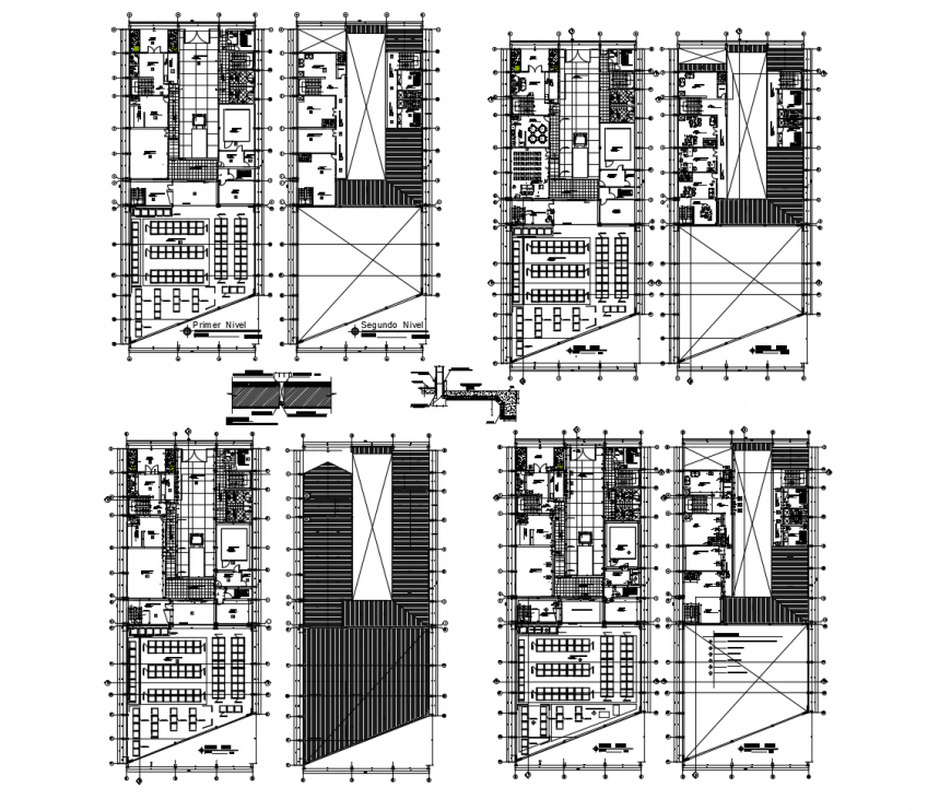 Luxuries villa with club house floor plan distribution drawing details dwg file