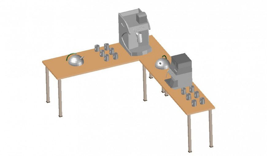 Machine equipment of a hotel and  restaurant 3d file