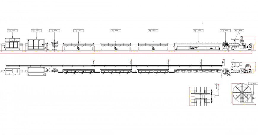 Machine to manufactured polyethylene autocad file