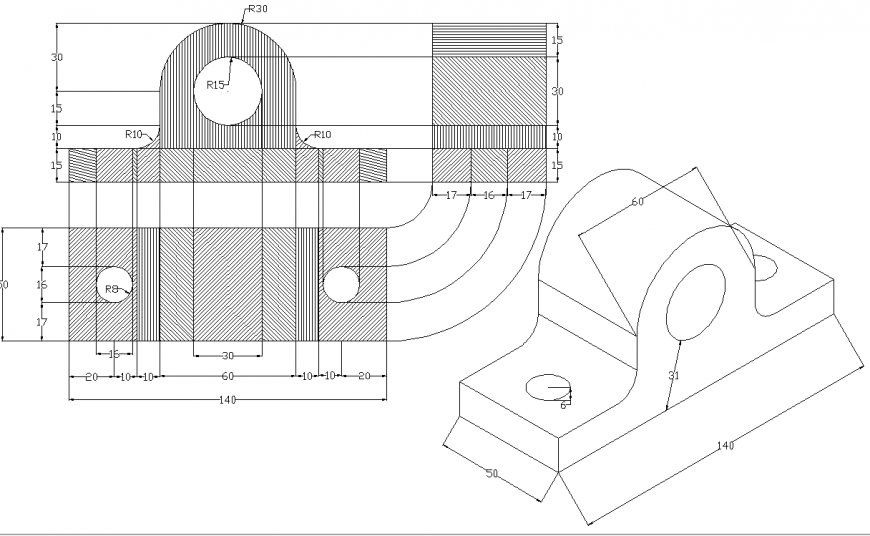 Machinery 3d drawing in dwg file.