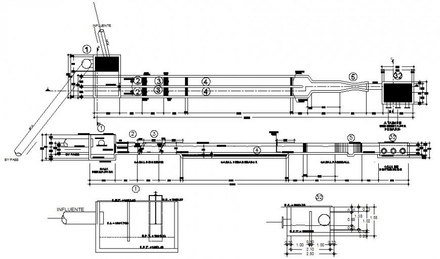 Machinery blocks drawing 2d view in autocad software