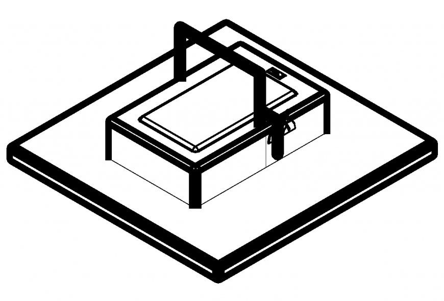 Machinery box detail CAD blocks detail elevation 3d max file
