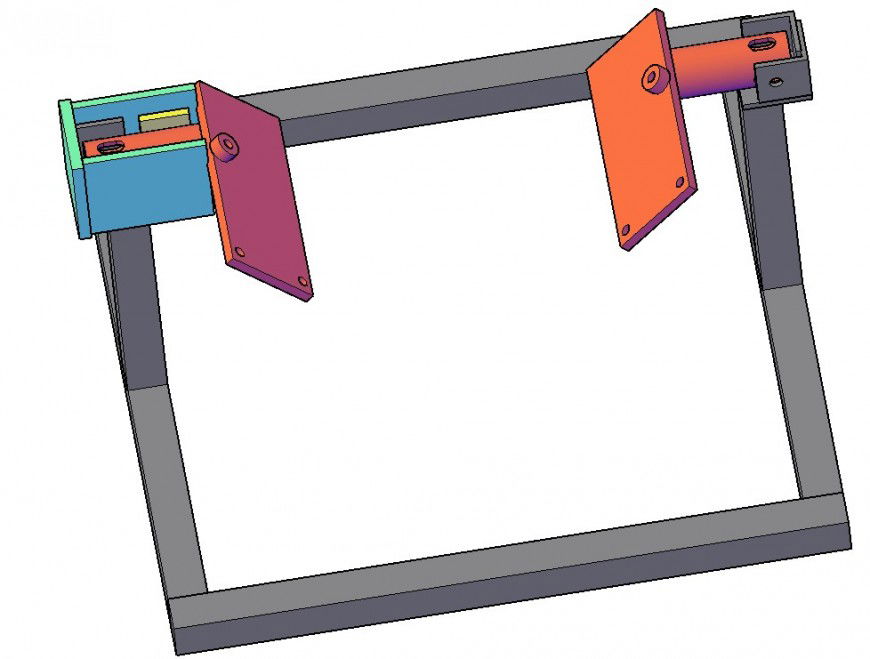 Machinery detail 3d AutoCAD dwg file