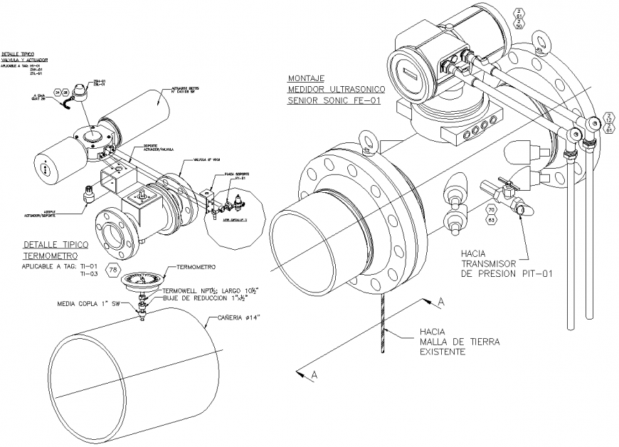 Machinery detail drawing of motor in dwg AutoCAD file.