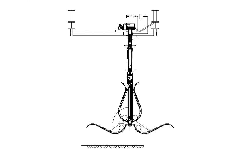 Machinery loading plan detail dwg file