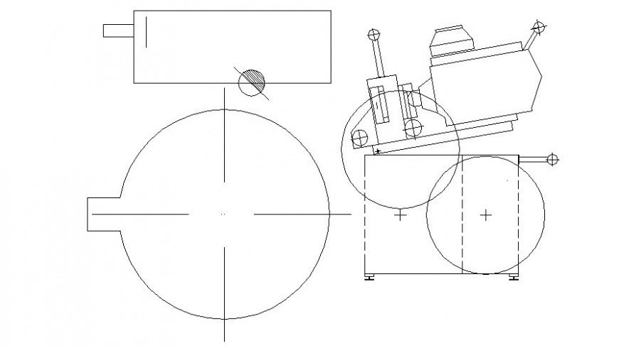 Machinery mechanical blocks drawings detail 2d view elevation dwg file