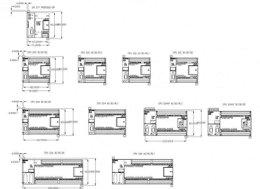 Machinery plan detail dwg file