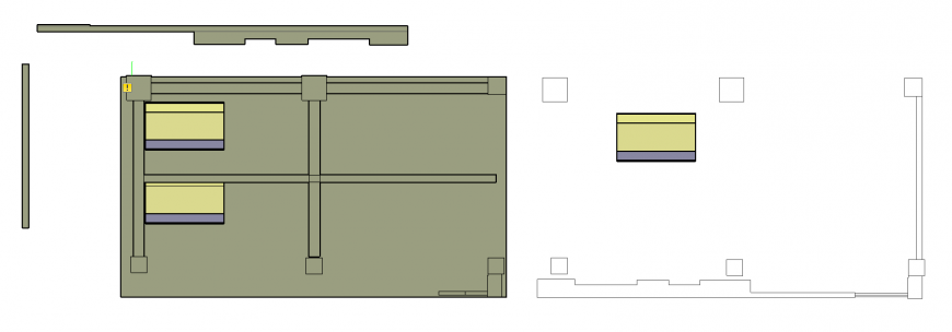 Machinery plant of water heater plan detail dwg file.