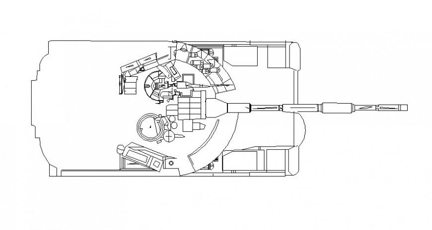 Machinery units detailing drawing 2d view in autocad