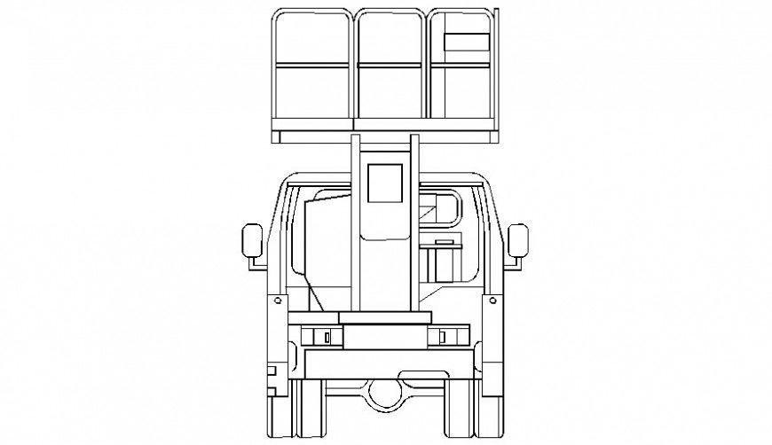 Machinery units drawing of excavator drawing in autocad