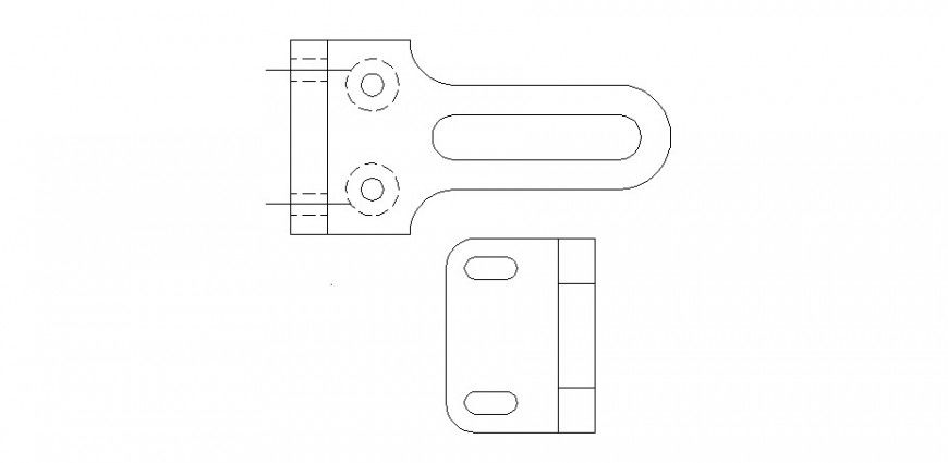 Machinery working detail drawing in dwg AutoCAD file.