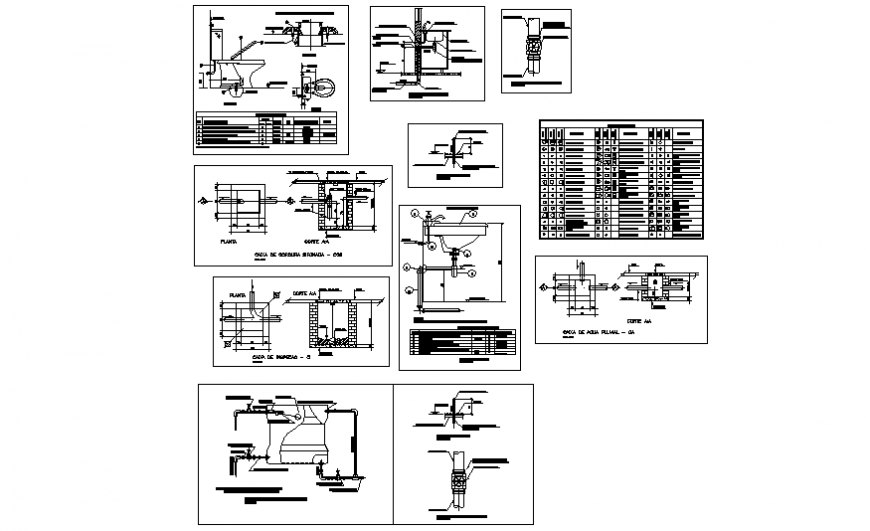 Main hole and toilet plan layout file