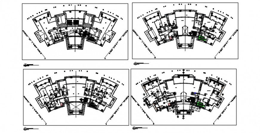 Mamoora villa floor plan distribution drawing details dwg file