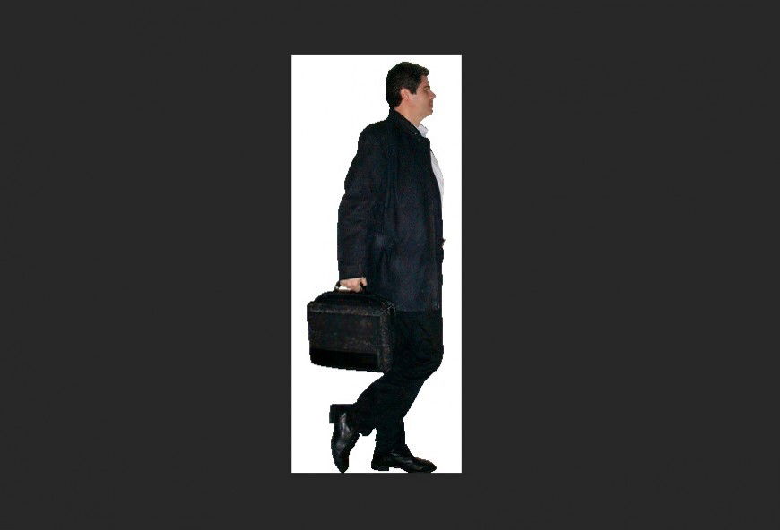 Man in Formal wear detail 3d model layout file