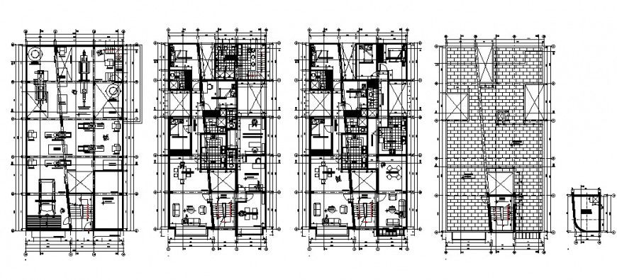 Mansion floor plan drawing in dwg file.