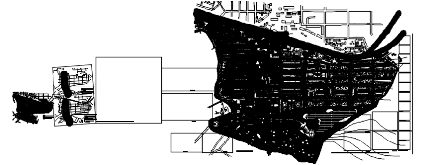 Map detail 2d plan view