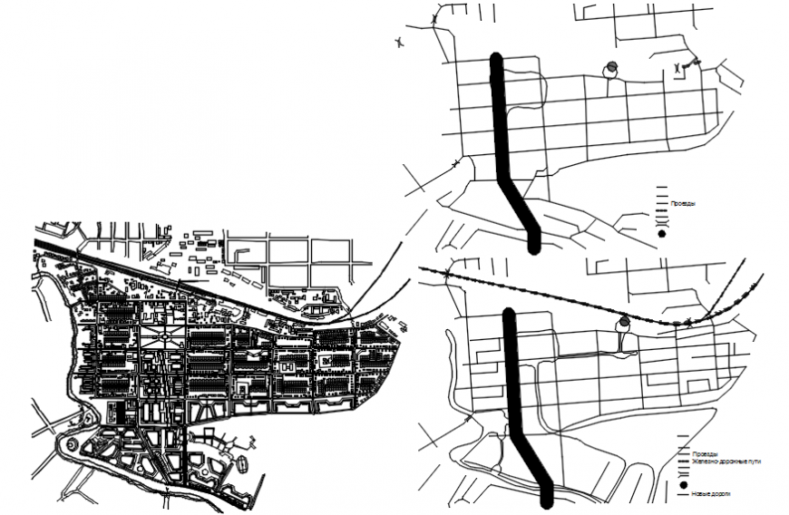 Map layout plan autocad file