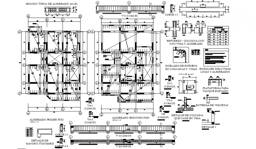 Map lightened beam section dwg file