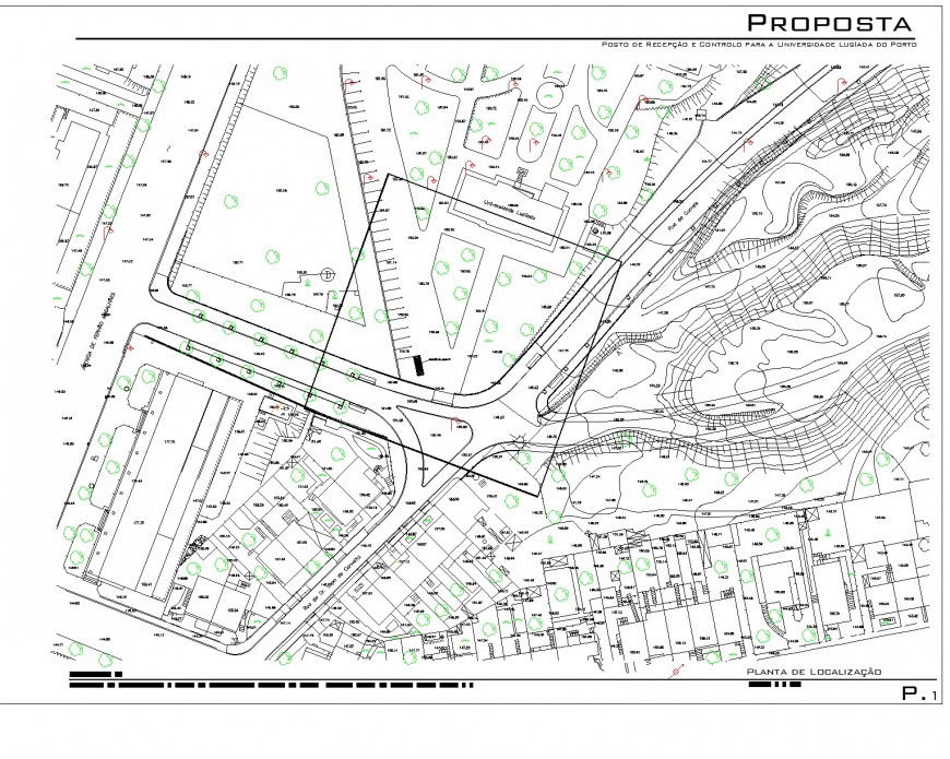 Map planning detail dwg file