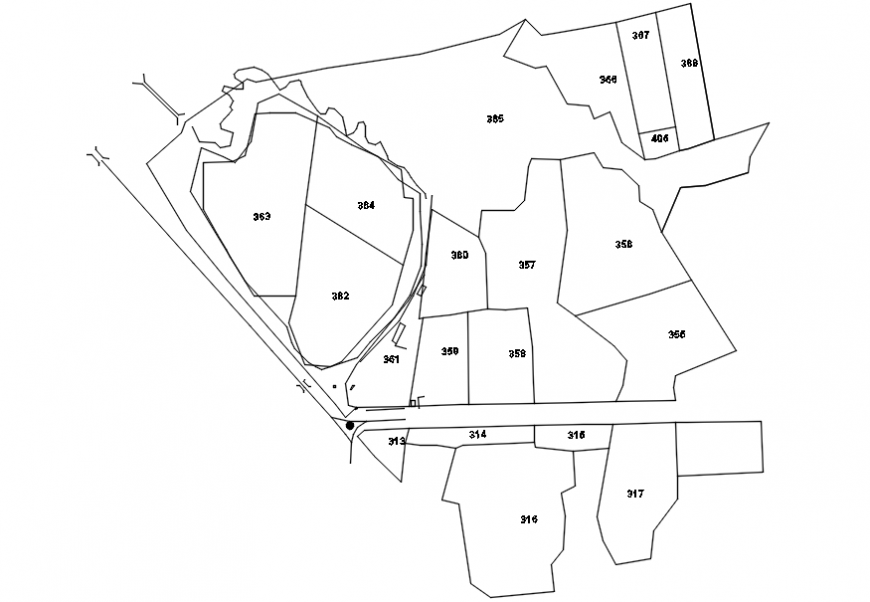 Map sheet for housing colony site plan cad drawing details dwg file