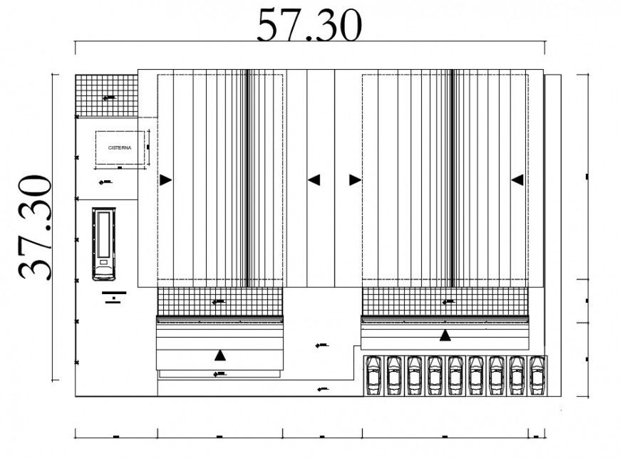 Market floor cover plan distribution plan cad drawing details dwg file