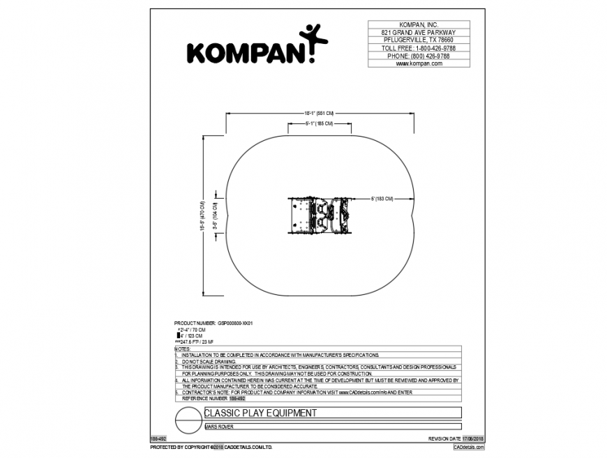 Mars rover garden play equipment details dwg file