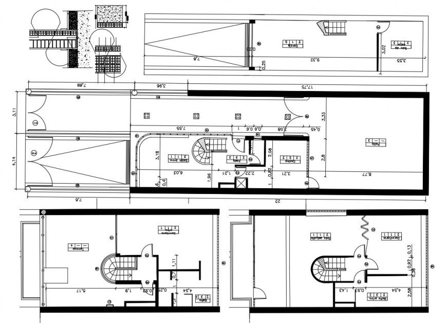 Masonry plant framing structure drawing details of house dwg file