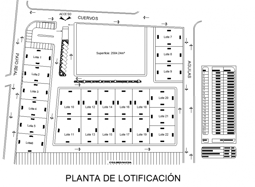 Mass housing plot drawing in dwg file.