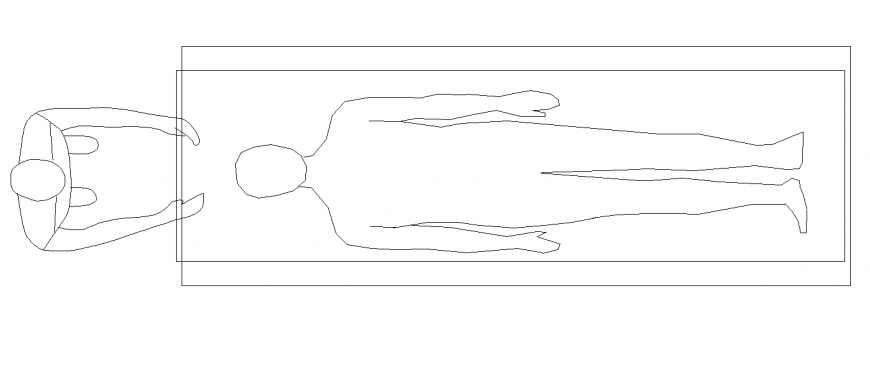 Massage Bed CAD Blocks Layout for Spa and Wellness Interior Design