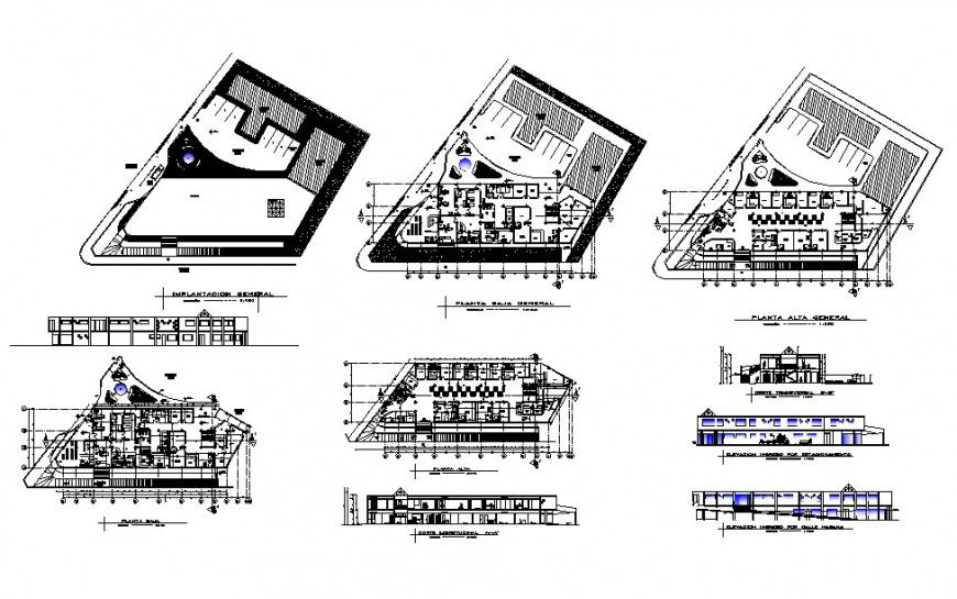 Maternal care and infantile hospital detailed architecture project dwg file