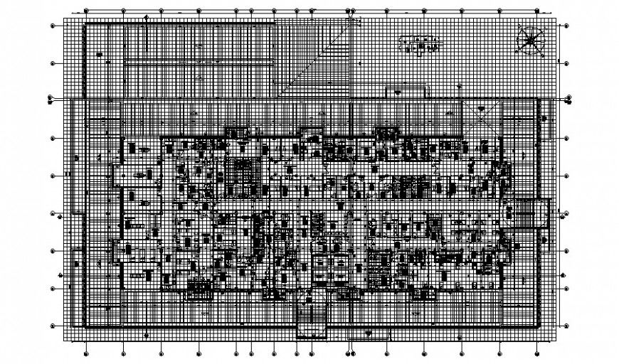 Maternity hospital building details work plan in autocad