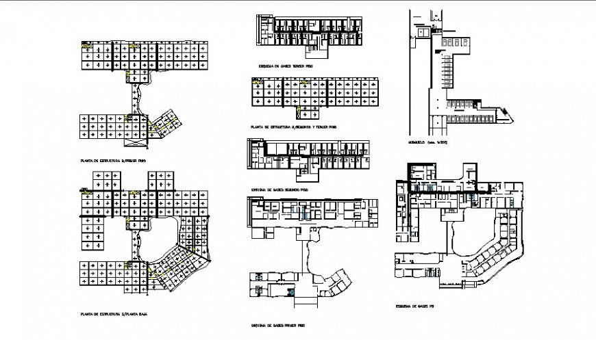 Maternity infantile hospital floor plan cad drawing details dwg file
