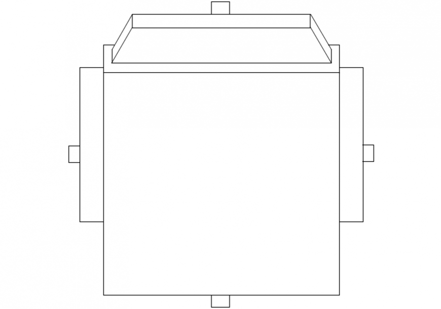 Mc chair elevation block cad drawing details dwg file