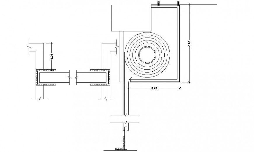 Mechanical blocks detail drawing 2d view in autocad software