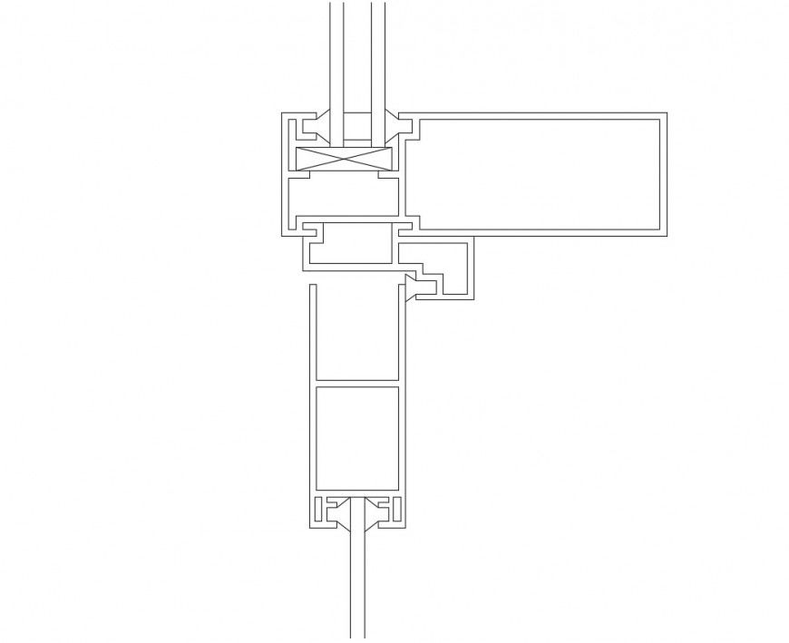 Mechanical machinery block detail 2d view autocad file