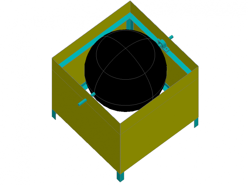 Mechanical Machinery Part Block Detail.