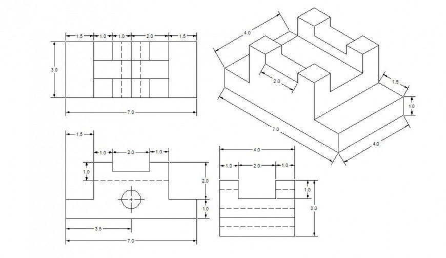 Mechanical machinery units drawings elevation 2d view autocad file
