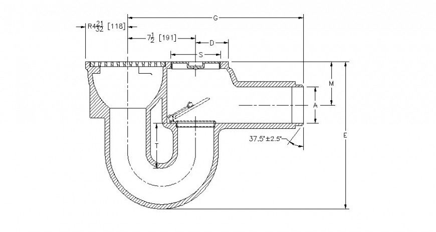 Mechanical part elevation in auto cad software
