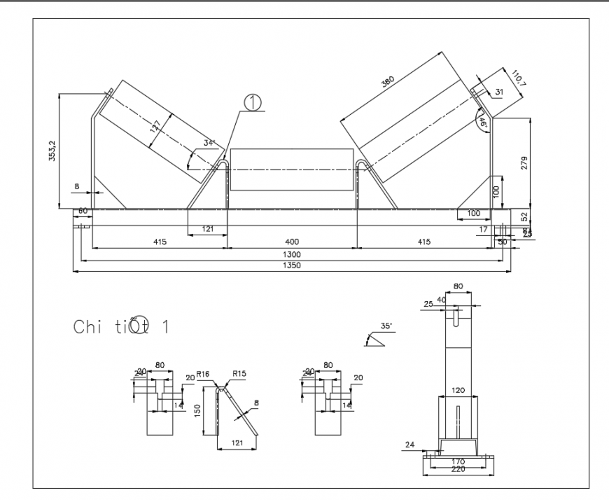 Mechanical part section design in file